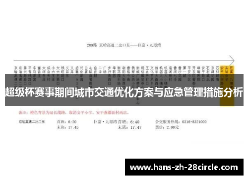 超级杯赛事期间城市交通优化方案与应急管理措施分析 超级杯赛事期间城市交通优化方案与应急管理措施分析