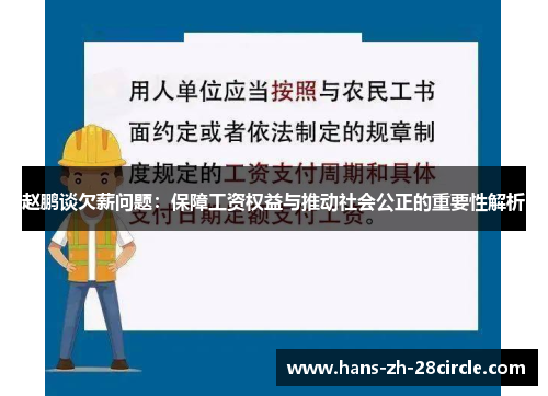赵鹏谈欠薪问题：保障工资权益与推动社会公正的重要性解析